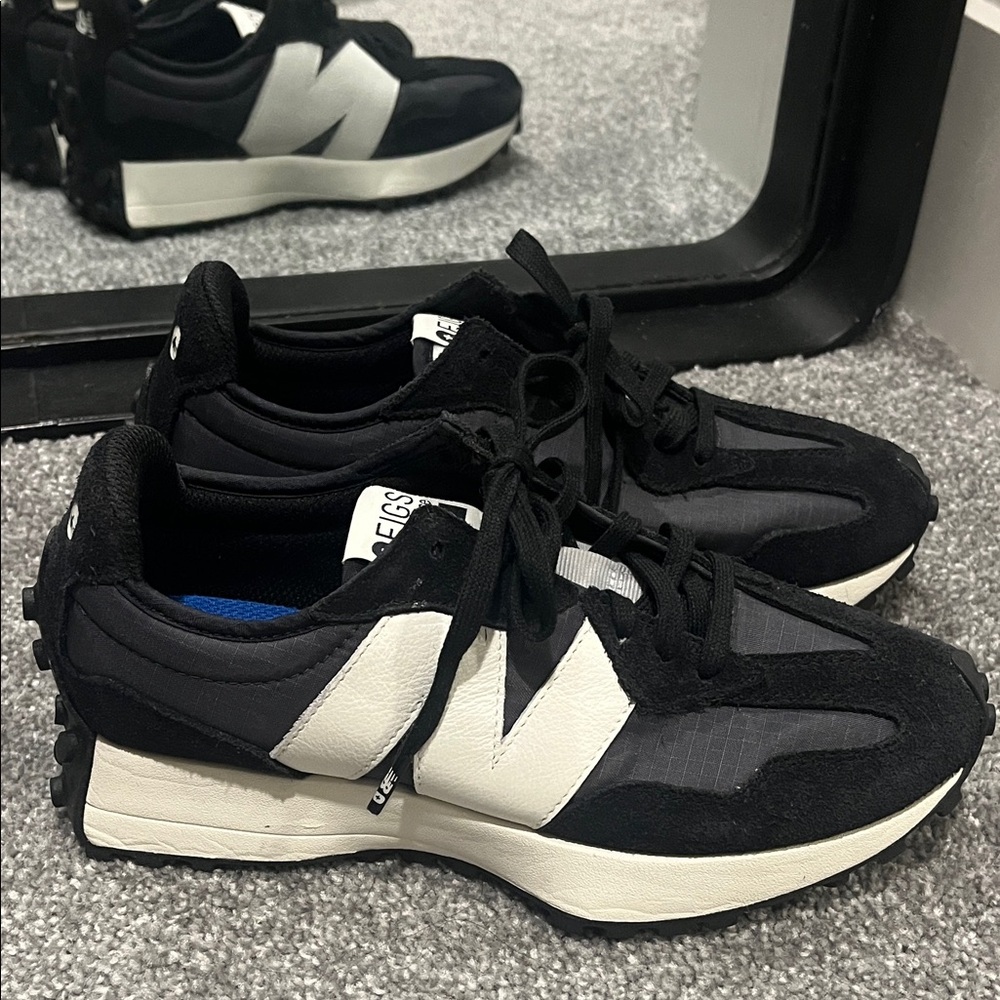 New Balance Black and White Athletic Shoes